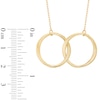 Thumbnail Image 2 of Double Circle Necklace in 10K Gold