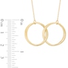 Thumbnail Image 1 of Double Circle Necklace in 10K Gold