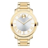 Thumbnail Image 0 of Ladies' Movado Bold®Gold-Tone Watch with Silver-Tone Dial (Model: 3600198)