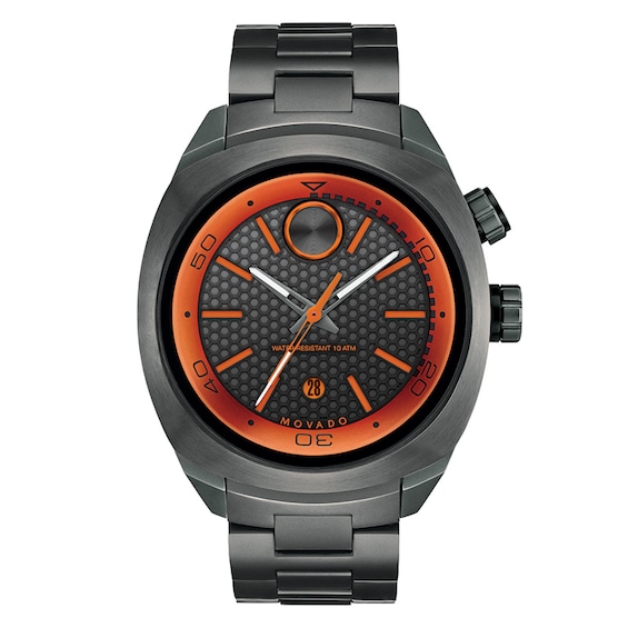 Men's Movado BoldÂ® Strap Watch with Gunmetal Grey Dial (Model: 3600213)
