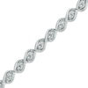 Thumbnail Image 1 of 1/5 CT. T.W. Diamond Cascading Bracelet in Sterling Silver - 7.25"