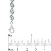 Thumbnail Image 2 of 1/5 CT. T.W. Diamond Cascading Bracelet in Sterling Silver - 7.25"