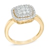 Thumbnail Image 1 of 1/2 CT. T.W. Multi-Diamond Frame Ring in 10K Gold