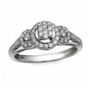 Thumbnail Image 1 of Cherished Promise Collection™ 1/3 CT. T.W. Diamond Three Stone Frame Promise Ring in 10K White Gold