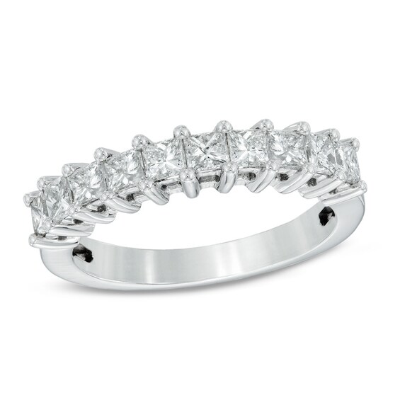 1 CT. T.w. Princess-Cut Diamond Anniversary Band in 14K White Gold