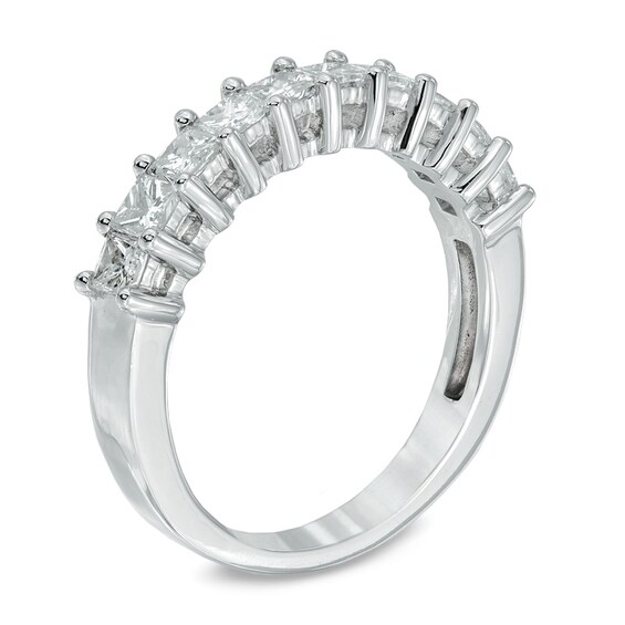 1 CT. T.w. Princess-Cut Diamond Anniversary Band in 14K White Gold