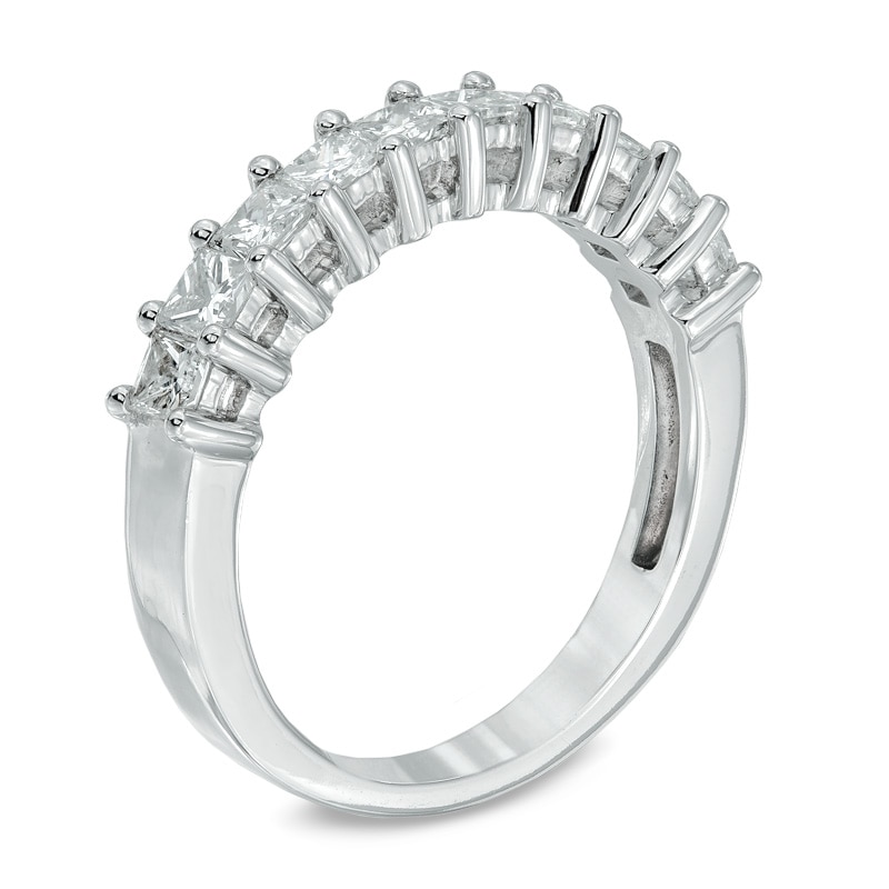 Main Image 2 of 1 CT. T.W. Princess-Cut Diamond Anniversary Band in 14K White Gold