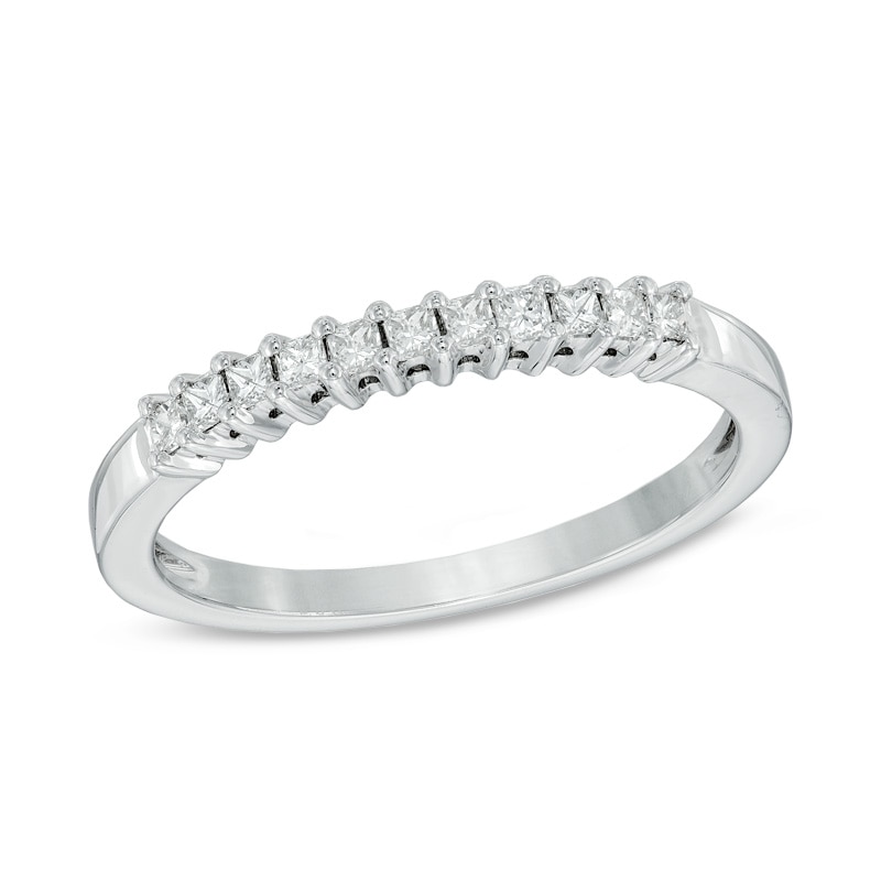Main Image 1 of 1/4 CT. T.W. Princess-Cut Diamond Anniversary Band in 14K White Gold