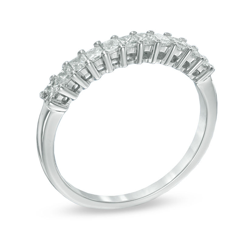 Main Image 2 of 1/2 CT. T.W. Princess-Cut Diamond Anniversary Band in 14K White Gold