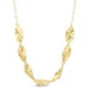 Thumbnail Image 1 of Curved Marquise Disc Necklace in 10K Gold