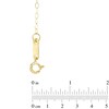 Thumbnail Image 2 of Curved Marquise Disc Necklace in 10K Gold