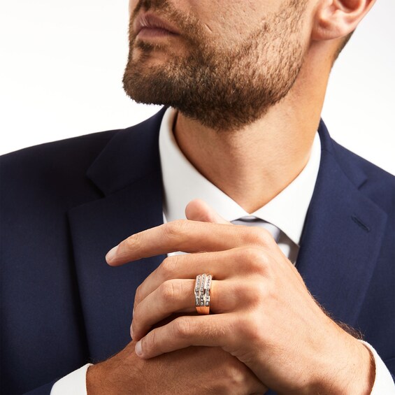 1 CT. T.w. Diamond Wedding Band in 10K Rose Gold