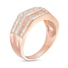 Thumbnail Image 2 of Men's 1 CT. T.W. Diamond Wedding Band in 10K Rose Gold