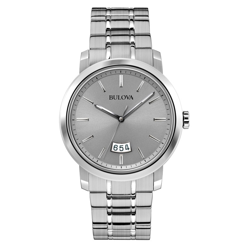Main Image 1 of Men's Bulova Dress Collection Watch with Grey Dial (Model: 96B200)