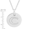 Thumbnail Image 2 of Personality Charms "C" Initial Charm Disk Starter Pendant in Sterling Silver