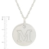 Thumbnail Image 2 of Personality Charms "M" Initial Charm Disk Starter Pendant in Sterling Silver