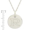 Thumbnail Image 2 of Personality Charms "R" Initial Charm Disk Starter Pendant in Sterling Silver