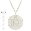 Thumbnail Image 1 of Personality Charms "R" Initial Charm Disk Starter Pendant in Sterling Silver