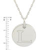 Thumbnail Image 2 of Personality Charms "L" Initial Charm Disk Starter Pendant in Sterling Silver