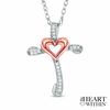 Thumbnail Image 1 of Diamond Accent Cross Pendant in 10K Two-Tone Gold