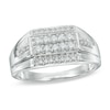 Thumbnail Image 0 of Men's 1/2 CT. T.W. Diamond Ring in 10K White Gold