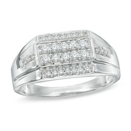 1/2 CT. T.W. Diamond Ring in 10K White Gold