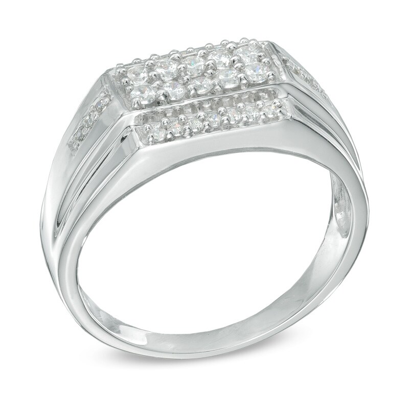Main Image 2 of 1/2 CT. T.W. Diamond Ring in 10K White Gold