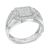 Thumbnail Image 2 of 3/4 CT. T.W. Cushion-Shape Multi-Diamond Ring in 10K White Gold