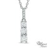 Thumbnail Image 1 of 1/3 CT. T.W. Diamond Past Present Future® Linear Pendant in 10K White Gold
