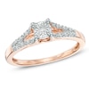 Thumbnail Image 0 of Diamond Accent Split Shank Promise Ring in 10K Rose Gold