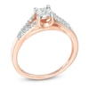 Thumbnail Image 1 of Diamond Accent Split Shank Promise Ring in 10K Rose Gold