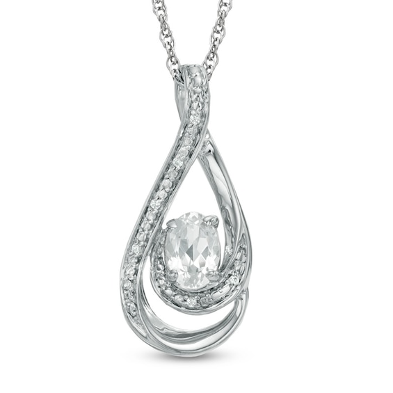 Zales white sapphire pendant Zales white sapphire pendant f10t8