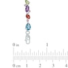 Thumbnail Image 2 of Multi-Gemstone Bracelet in Sterling Silver - 7.25"