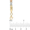 Thumbnail Image 2 of "X" Link Bracelet in 10K Tri-Tone Gold - 7.5"