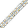 Thumbnail Image 0 of Men's 1/4 CT. T.W. Diamond Bracelet in Two-Tone Stainless Steel - 8.75"