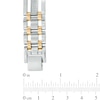 Thumbnail Image 2 of Men's 1/4 CT. T.W. Diamond Bracelet in Two-Tone Stainless Steel - 8.75"