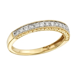 1/4 CT. T.W. Certified Diamond Anniversary Band in 14K Gold (I/I2)