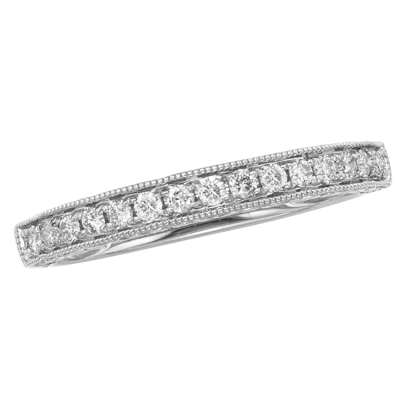 Main Image 1 of 1/4 CT. T.W. Certified Diamond Anniversary Band in 14K White Gold (I/I2)