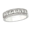 Thumbnail Image 0 of 7/8 CT. T.W. Certified Princess-Cut Diamond Anniversary Band in 14K White Gold (I/I2)