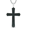 Thumbnail Image 2 of Men's Lord's Prayer Tablet Cross Pendant in Two-Tone Stainless Steel - 24"