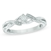 Thumbnail Image 0 of Cherished Promise Collection™ Diamond Accent Twist Bypass Ring in Sterling Silver
