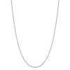 Thumbnail Image 0 of 1.4mm Cable Chain Necklace in 14K White Gold - 20"