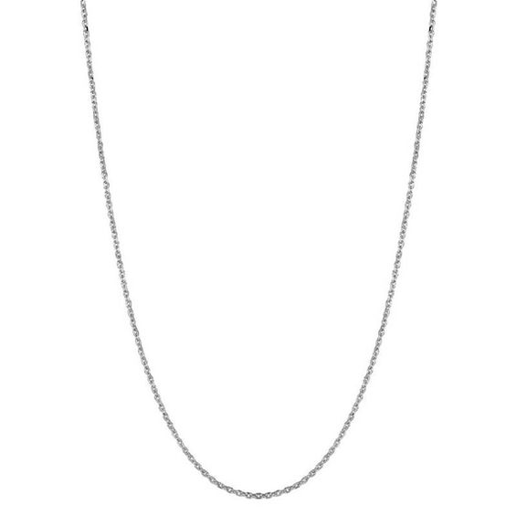 1.4mm Cable Chain Necklace in 14K White Gold - 20