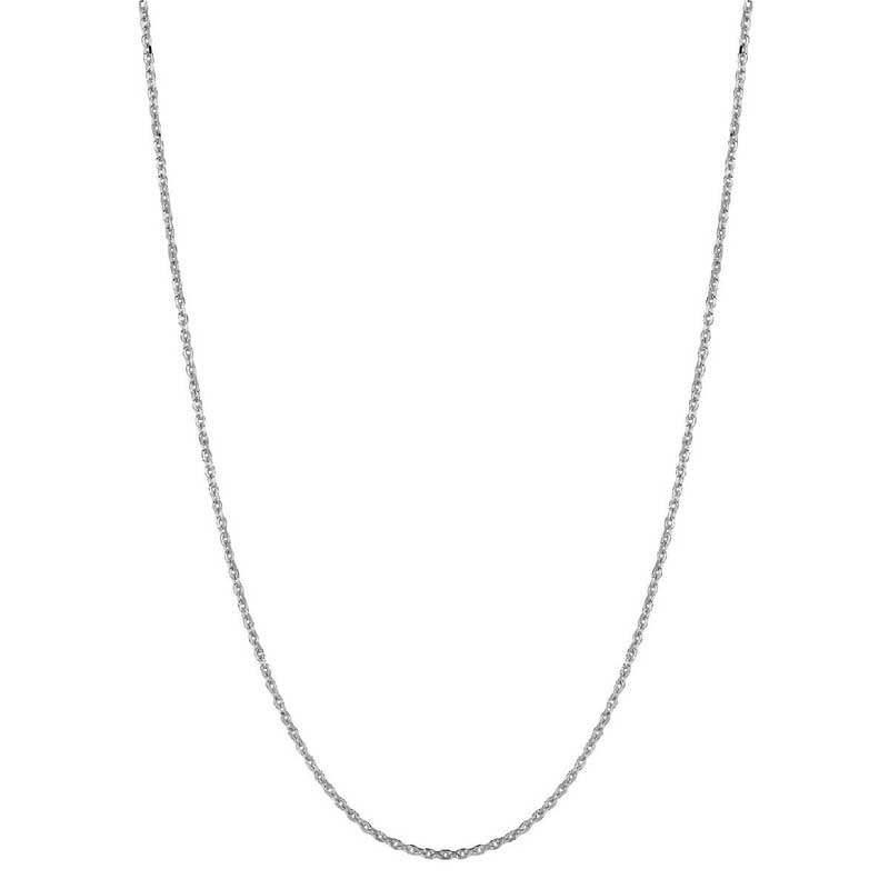 1.4mm Cable Chain Necklace in 14K White Gold - 20"