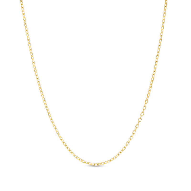 14K Solid Gold Necklace, Thin Chain, Tiny Thin Pendant, 14K Yellow Gol –  tinytinygold