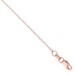 0.8mm Cable Chain Necklace in 14K Rose Gold - 18&quot;
