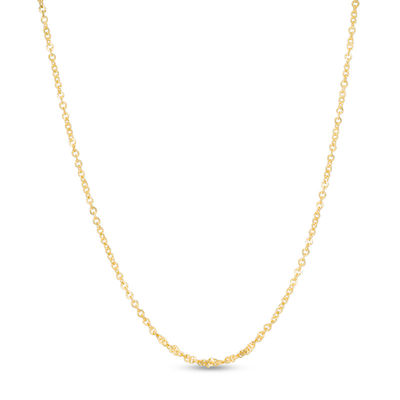 14K Yellow Gold 3-D Cat Pendant on an Adjustable 14K Yellow Gold Chain Necklace 