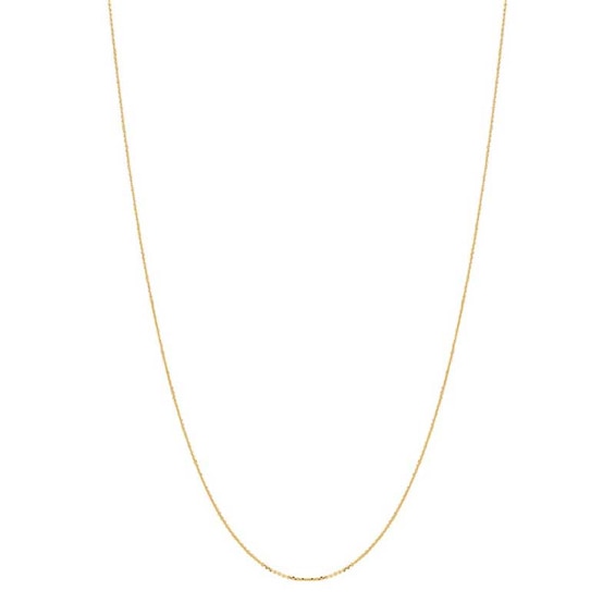 0.5mm Cable Chain Necklace in 14K Gold - 18"