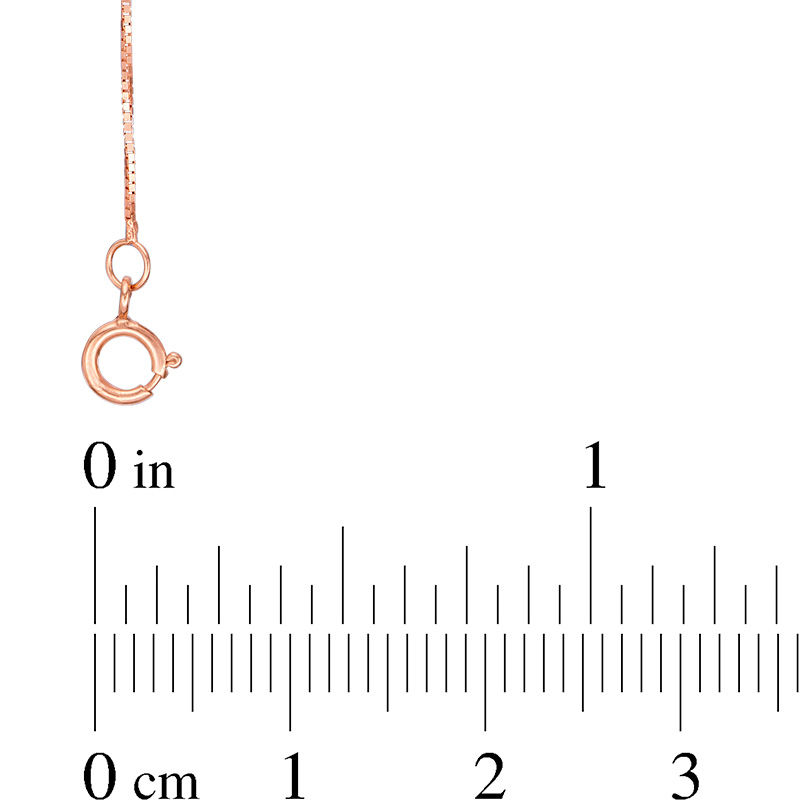 0.45mm Box Chain Necklace in 14K Rose Gold - 18"