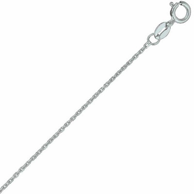 Chain Style Cable Chains Polished Nickel Free 20 in 14K Yellow Gold 1.1 mm Round Cable 